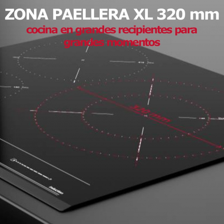Placa Induccion Teka IZC63320BK Zona Paellera XL 32 cm 